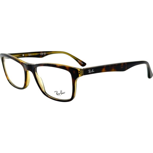 Ray Ban RB5279 Unisex Plastic Eyeglass Frame 8285 Havana On Trans Yellow 55-18 - Picture 1 of 5